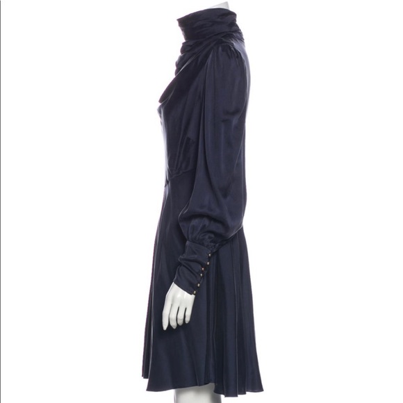 Zimmermann Silk Cowl Neck Midi Dress - Picture 5 of 13
